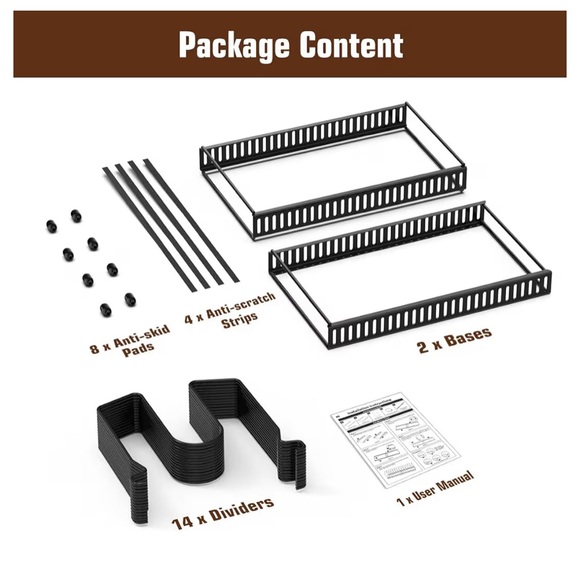 Pot Lid Black Organizer Rack - Picture 7 of 11